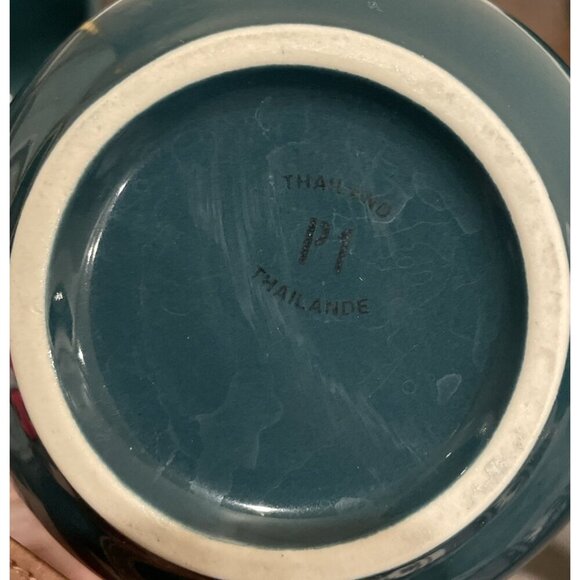 Pier 1 Green Oversized Jumbo Coffee Latte Soup Mug Mugs Set Of 2 Thailand - Picture 4 of 6